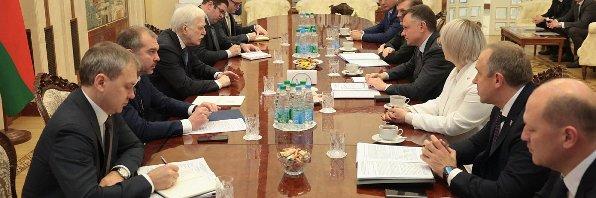 Юрий Слюсарь и Борис Грызлов обсудили планы укрепления партнёрства Дона и регионов Республики Беларусь