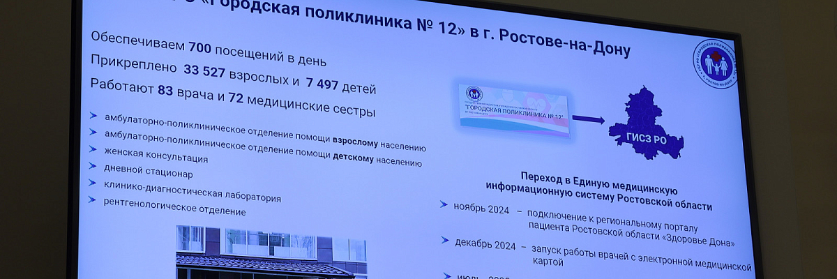 В Ростовской области внедряют цифровизацию в систему здравоохранения